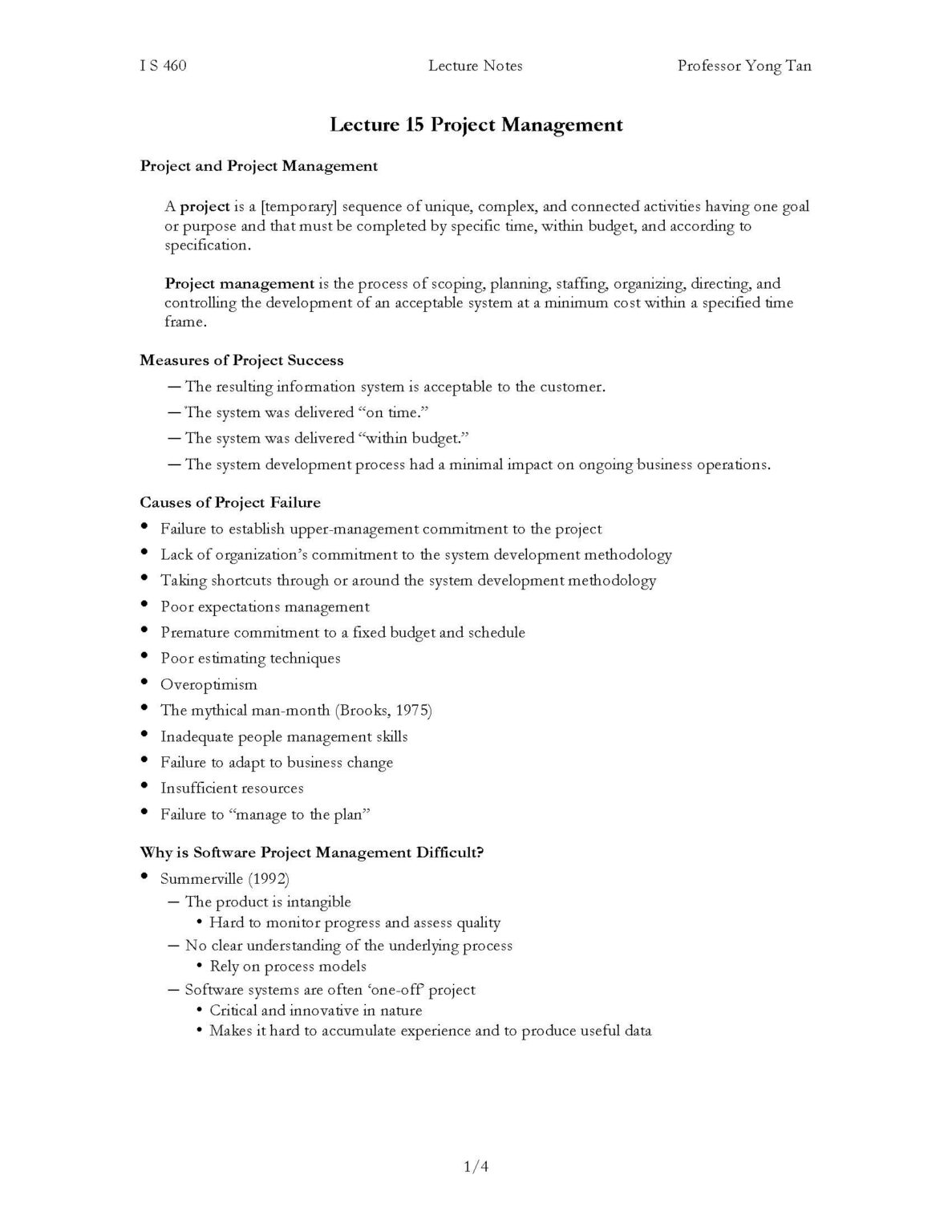 assignment of project management pdf