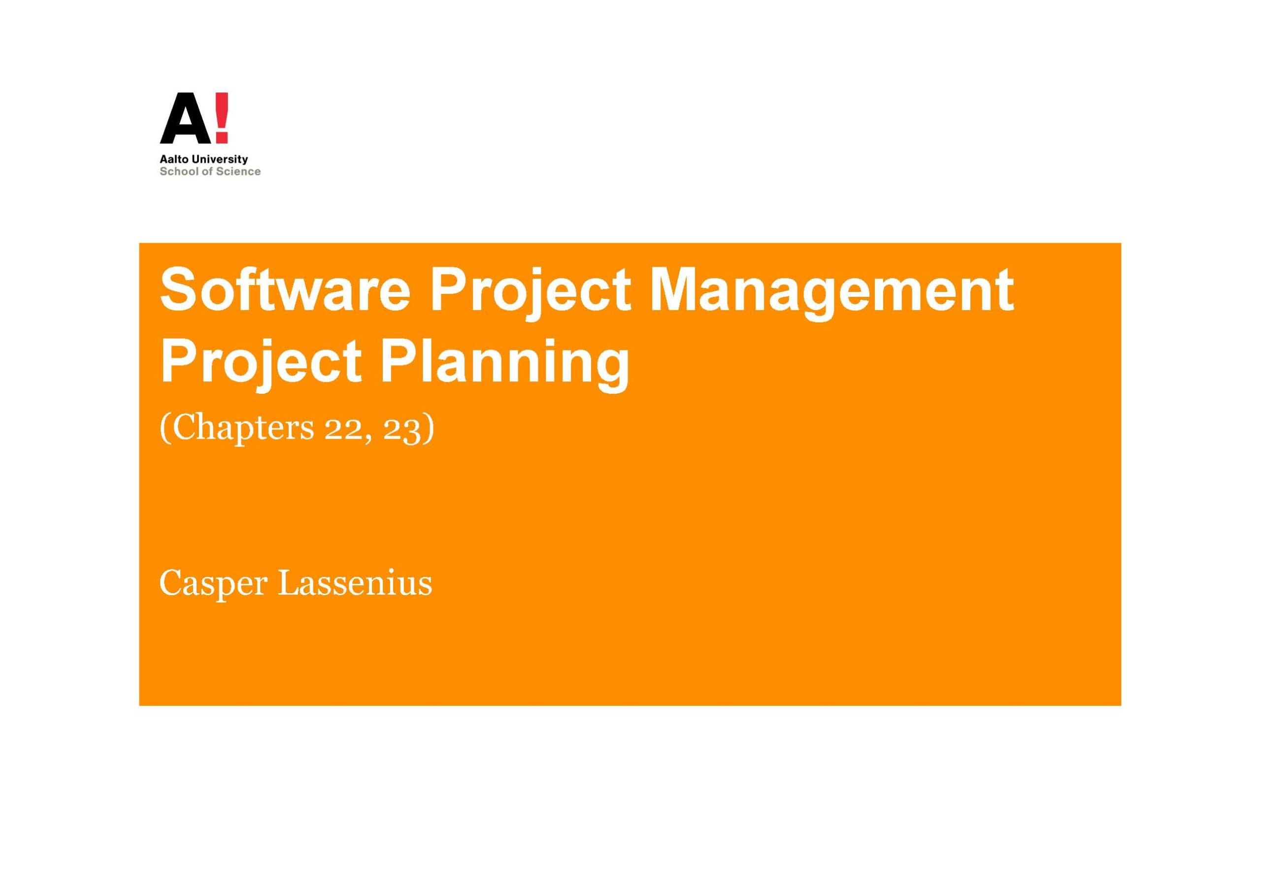 software project management thesis topics